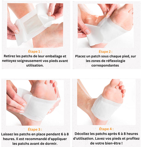 Patchs de soin pour les pieds  - Nettoyage des toxines corporelles