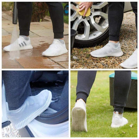 Sur-chaussures unisexes en silicone impermÃ©ables
