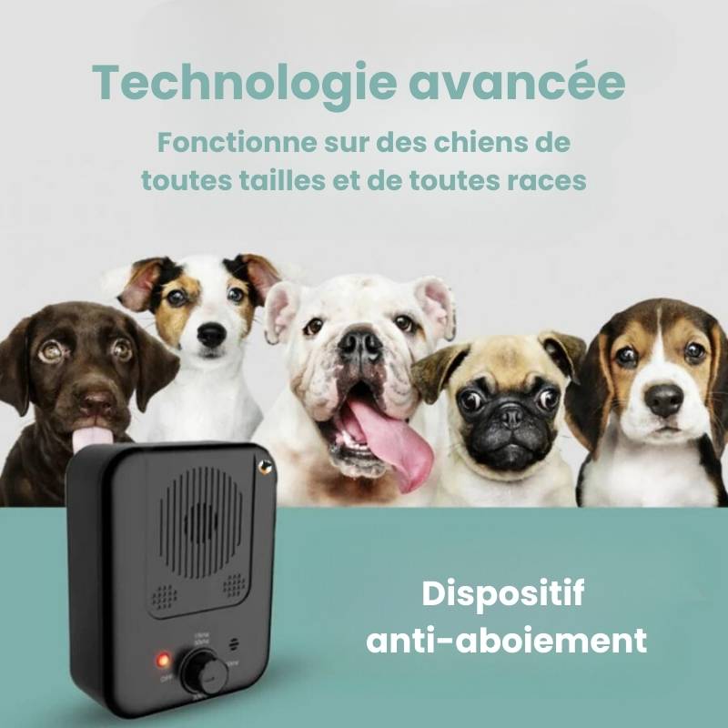 Dispositif anti-aboiement pour chien | WoofZenâ„¢