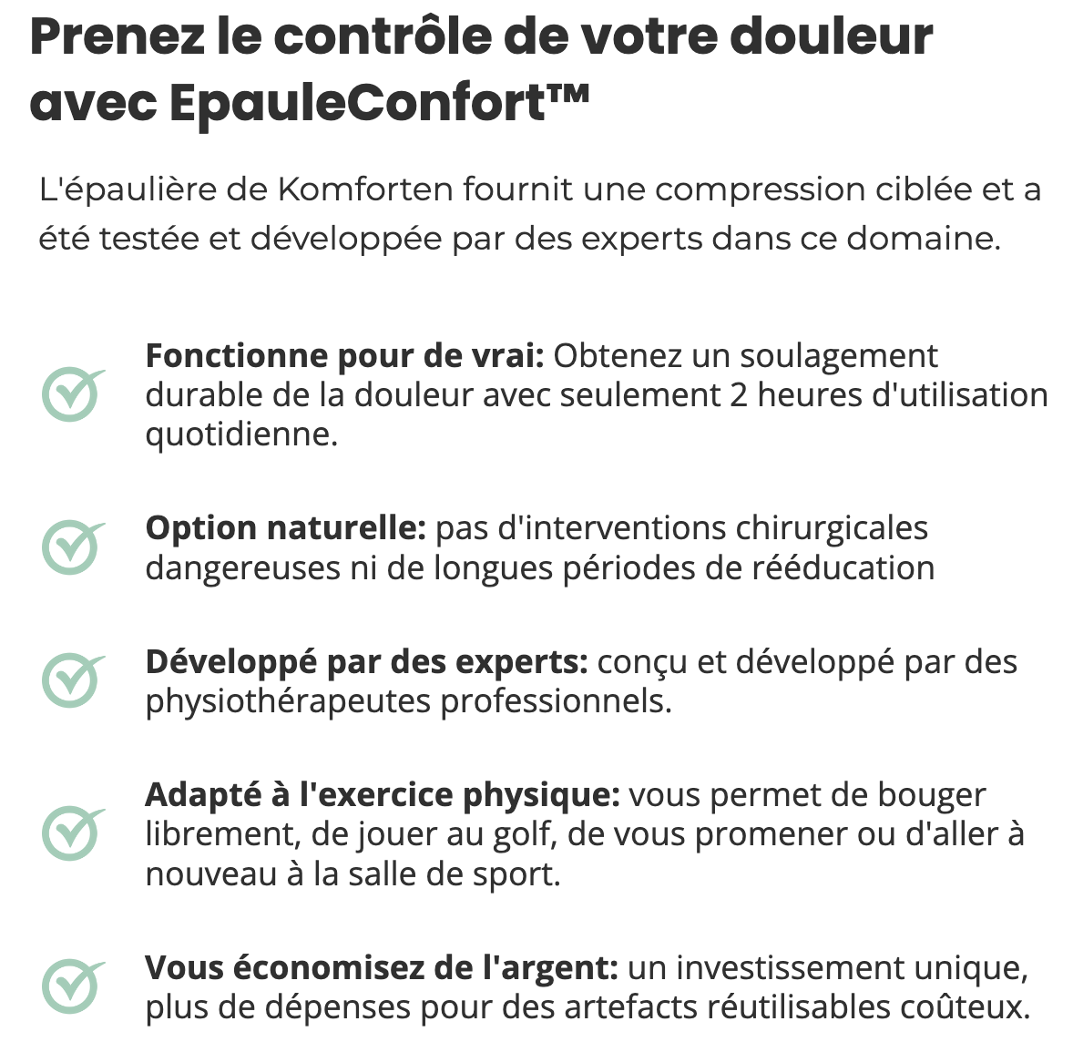 EpauleConfort - LibÃ©rez-vous des douleurs avec notre soutien innovant pour l'Ã©paule