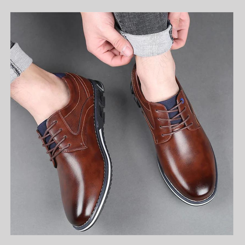 Chaussures orthopÃ©diques en cuir Oxford