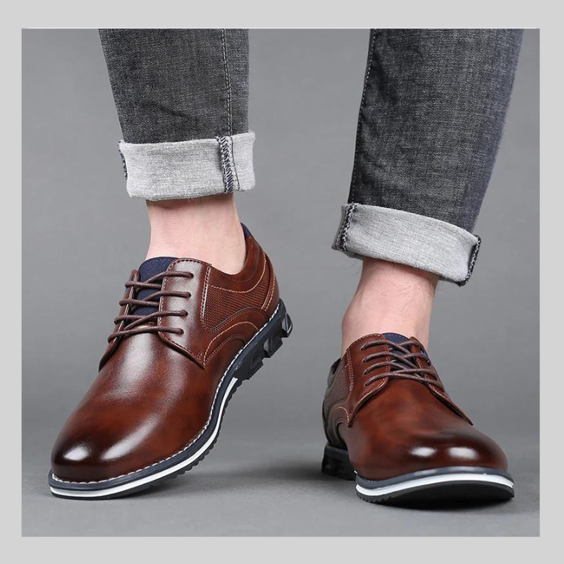 Chaussures orthopÃ©diques en cuir Oxford