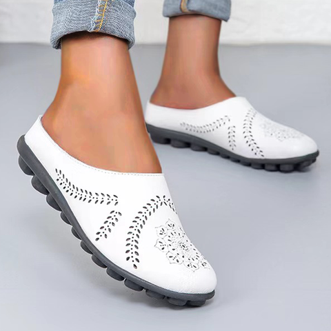 Pantoufles en cuir vÃ©ritable ultra confortables Namido