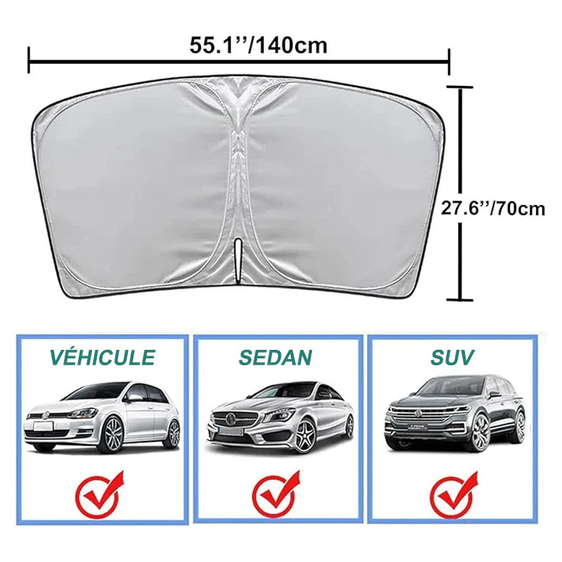 Pare-soleil pliable pour pare-brise