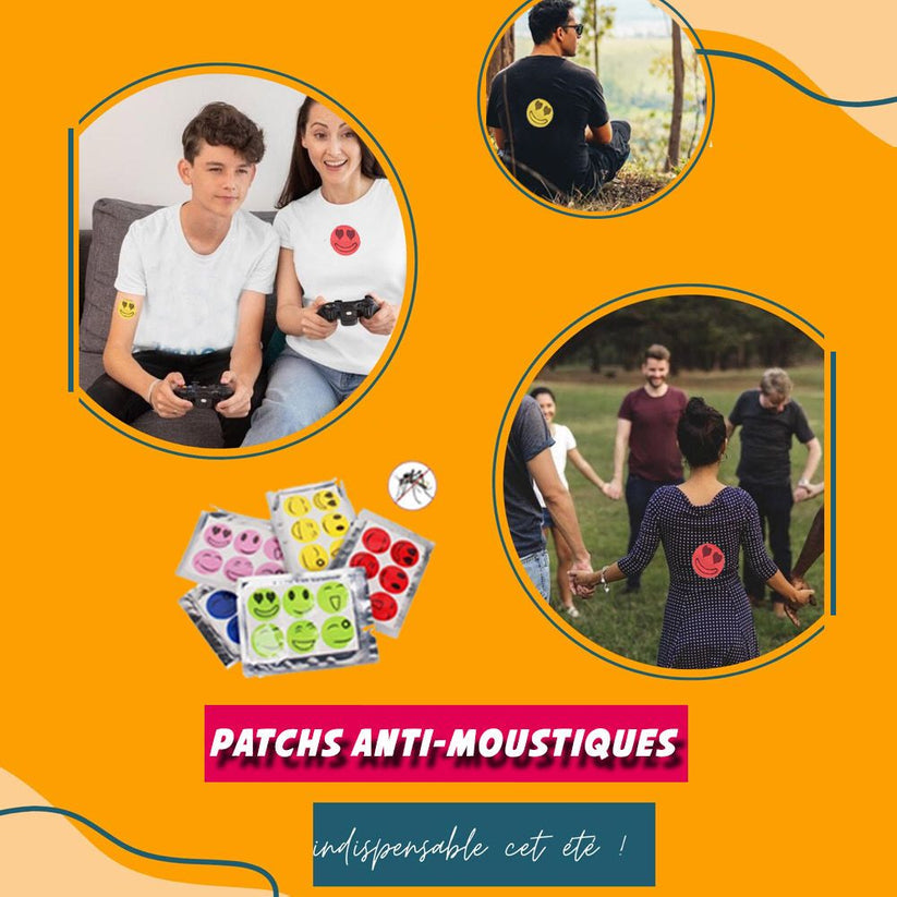 Patchs Anti-Moustiques - Formule Naturelle Pour les enfants et les adultes