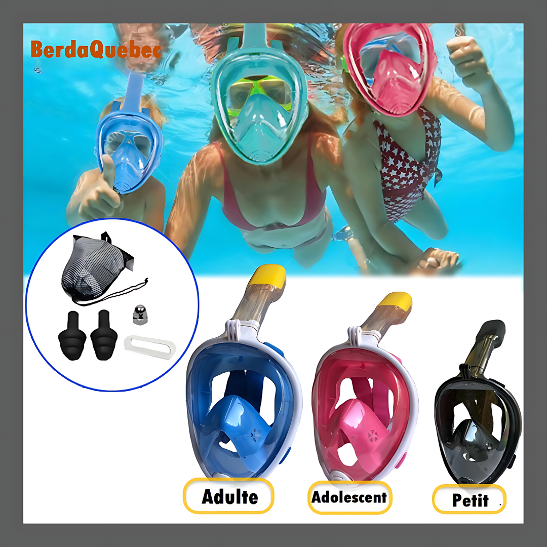 AquaVision: Le Masque de Snorkeling Ultime pour Enfants et Adultes